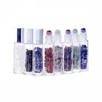 10pcs Natural Semiprecious Stones Essential Oil Gemstone Roller Ball Bottles Transparent Glass 10ml Healing Crystal Chips Inside
10pcs Natural Semiprecious Stones Essential Oil Gemstone Roller Ball Bottles Transparent Glass 10ml Healing Crystal Chips Inside