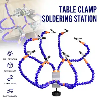 Aluminum Alloy Lead-free Soldering Station 8 Crocodile Clips Helping Hands For Welding Repair Soldering RC Parts Hand Tool
Aluminum Alloy Lead-free Soldering Station 8 Crocodile Clips Helping Hands For Welding Repair Soldering RC Parts Hand Tool