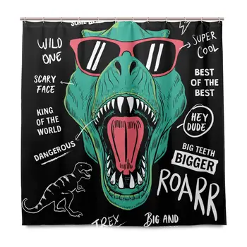 Dinosaur Shower Curtain for Bathroom Interesting Pattern Polyester Waterproof Custom Bath Shower Curtain with 12 Hooks Set
Dinosaur Shower Curtain for Bathroom Interesting Pattern Polyester Waterproof Custom Bath Shower Curtain with 12 Hooks Set