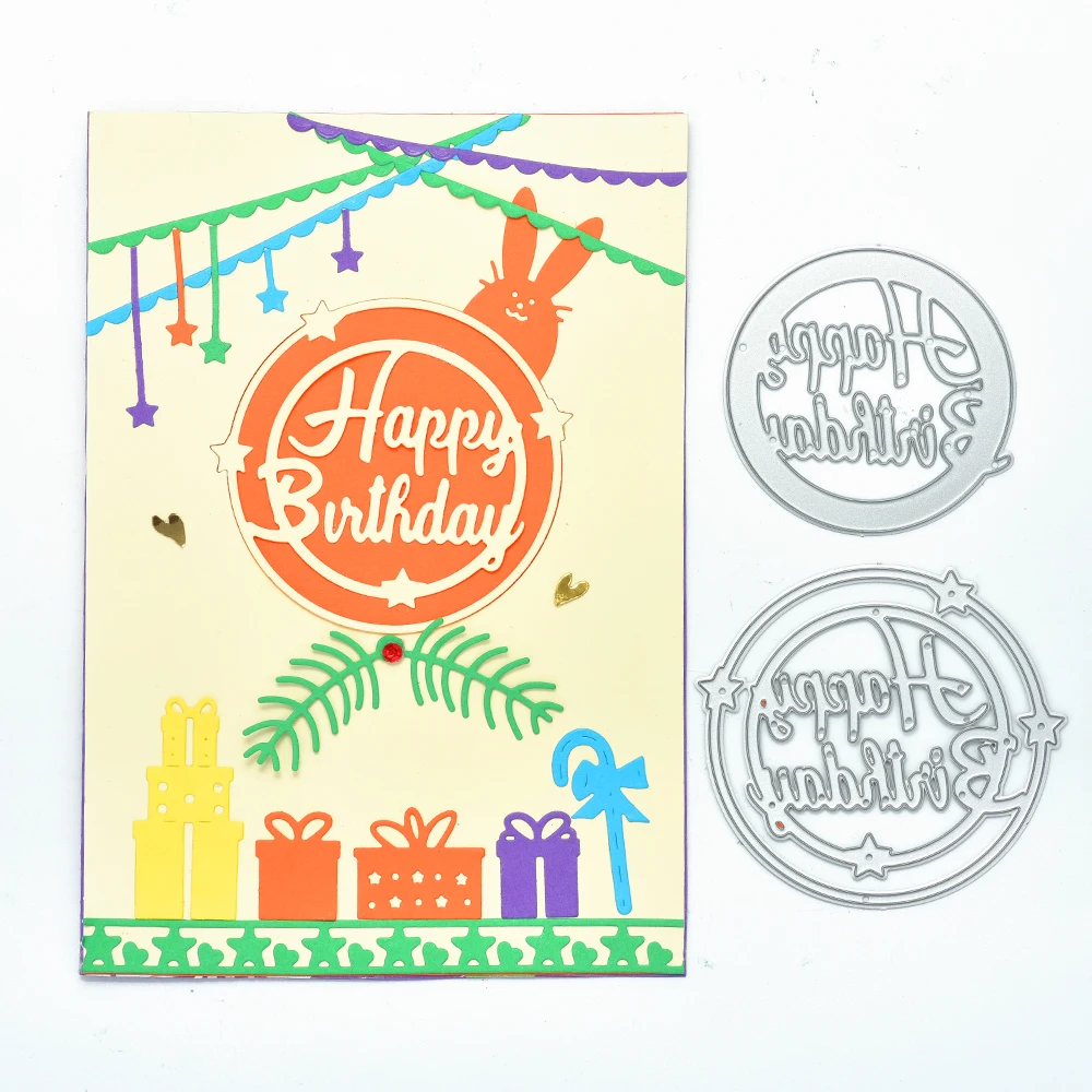 YaMinSanNiO Happy Birthday Letter Metal Cutting Dies Scrapbooking for Card Making DIY Embossing Cuts New Craft Die Circle Die
YaMinSanNiO Happy Birthday Letter Metal Cutting Dies Scrapbooking for Card Making DIY Embossing Cuts New Craft Die Circle Die