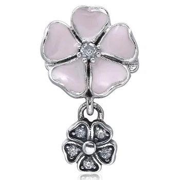 Original Pink Enamel cherry blossom Pendant Bead Fit 925 Sterling Silver Bead Charm Bracelet Bangle Diy Jewelry 
Original Pink Enamel cherry blossom Pendant Bead Fit 925 Sterling Silver Bead Charm Bracelet Bangle Diy Jewelry