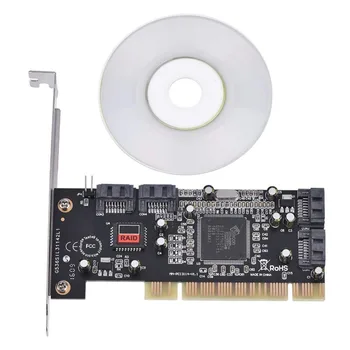 PCI expand Card 4 Port SATA add on Card With Sil 3114 Chipset Compliant With PCI Specification revision 2.2
PCI expand Card 4 Port SATA add on Card With Sil 3114 Chipset Compliant With PCI Specification revision 2.2