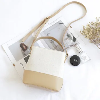 Fashion Patchwork Bucket Bag Crossbody Bags For Women 2020 Leather Canvas Large Capacity Handbags Lady Shoulder Messenger Bags
Fashion Patchwork Bucket Bag Crossbody Bags For Women 2020 Leather Canvas Large Capacity Handbags Lady Shoulder Messenger Bags
