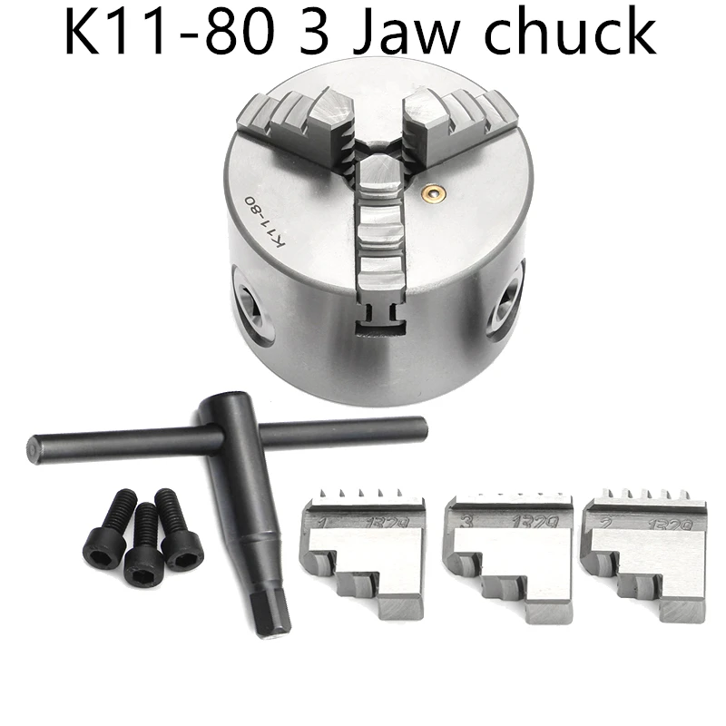 K11-80 K11 80 high-precision three/3 jaw chuck self-centering chucks 80mm 3 inch for Mechanical lathe,Mini lathe
K11-80 K11 80 high-precision three/3 jaw chuck self-centering chucks 80mm 3 inch for Mechanical lathe,Mini lathe