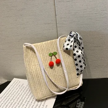 Straw small bag female 2020 new spring and summer forest woven cherry fairy bucket bag girl shoulder beach bag
Straw small bag female 2020 new spring and summer forest woven cherry fairy bucket bag girl shoulder beach bag