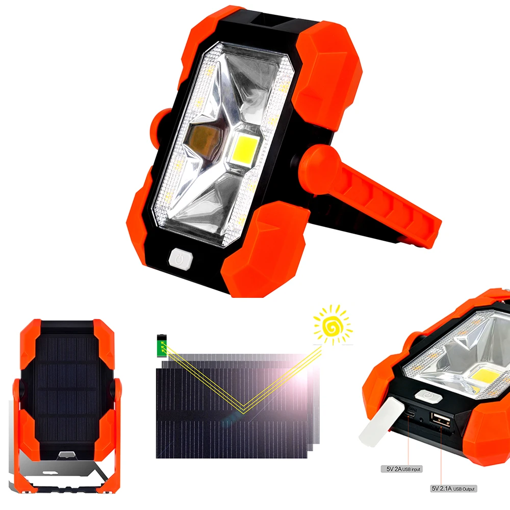 Portable Spotlight Work LED Light USB Rechargeable Flashlight Solar energy Light Built-in 4400mAh Battery For Hunting Camping
Portable Spotlight Work LED Light USB Rechargeable Flashlight Solar energy Light Built-in 4400mAh Battery For Hunting Camping