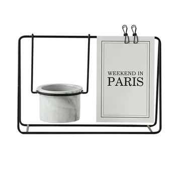 New Nordic Ceramic Flower Pot Metal Bracket Ornament Desktop Photo Frame Postcard Clip Message Note Holder Home Decoration 
New Nordic Ceramic Flower Pot Metal Bracket Ornament Desktop Photo Frame Postcard Clip Message Note Holder Home Decoration