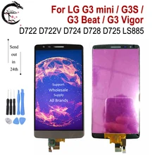 Écran tactile LCD pour LG G3 Mini D722 D722V D724 D728 D725 LS885 G3 S G3S / G3 Beat / G3 Vigor=