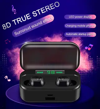 New G6S TWS Bluetooth Earphone 8D Stereo Wireless Earbuds Wireless Earphone Headset with 3500mAh Power Bank Earphone
New G6S TWS Bluetooth Earphone 8D Stereo Wireless Earbuds Wireless Earphone Headset with 3500mAh Power Bank Earphone