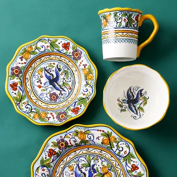 Tableware Ceramic Dinner Plate Set Dish 8/10 Inch Porcelain Cute Dessert Plate Dinnerware Hand Painted Western Steak Plate
Tableware Ceramic Dinner Plate Set Dish 8/10 Inch Porcelain Cute Dessert Plate Dinnerware Hand Painted Western Steak Plate
