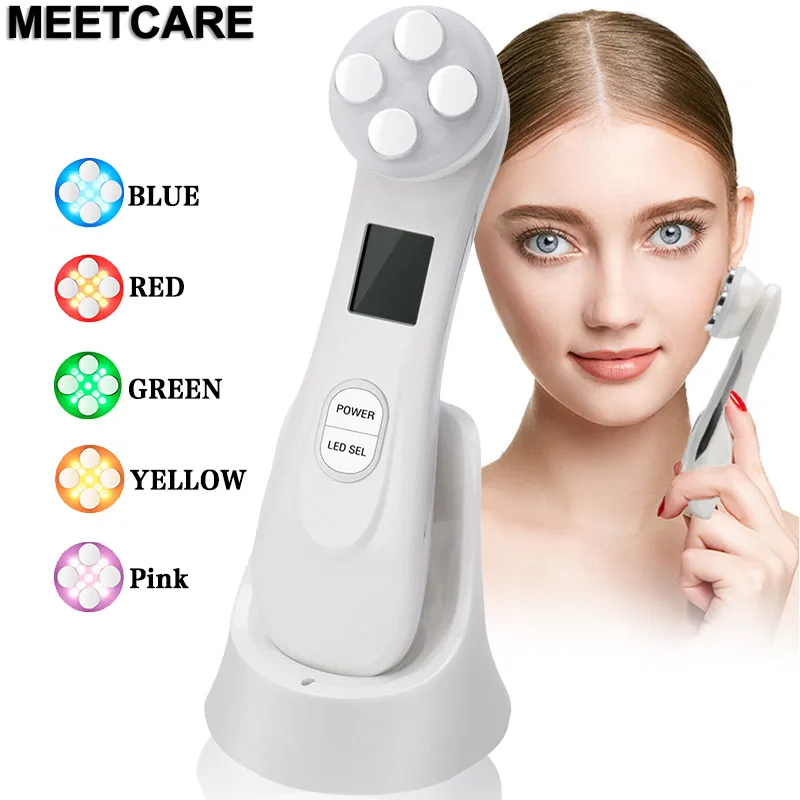 Radiofrequency Facial LED Skin Tightening 5 in 1 LED Photon Device Anti Aging Wrinkles Blackhead Acne Reduce Face Skin Care Tool
Radiofrequency Facial LED Skin Tightening 5 in 1 LED Photon Device Anti Aging Wrinkles Blackhead Acne Reduce Face Skin Care Tool