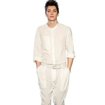 Mens Jumpsuit One Piece Romper Long Sleeve Casual Fashion Pants Men Overalls Big Plus Size Spring Fall Cotton Male Clothes Belt
Mens Jumpsuit One Piece Romper Long Sleeve Casual Fashion Pants Men Overalls Big Plus Size Spring Fall Cotton Male Clothes Belt