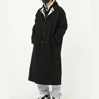 Male Women Streetwear Hip Hop Vintage Fashion Casual Long Trench Jacket Windbreaker Outerwear Men Double Side Wear Trenchcoat
Male Women Streetwear Hip Hop Vintage Fashion Casual Long Trench Jacket Windbreaker Outerwear Men Double Side Wear Trenchcoat