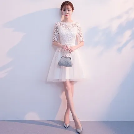 White Evening Gown Women's 2019 New Style Usually Wearable Elegant Xian Qi Short-height Students Bridesmaid Dress Banquet Short
White Evening Gown Women's 2019 New Style Usually Wearable Elegant Xian Qi Short-height Students Bridesmaid Dress Banquet Short