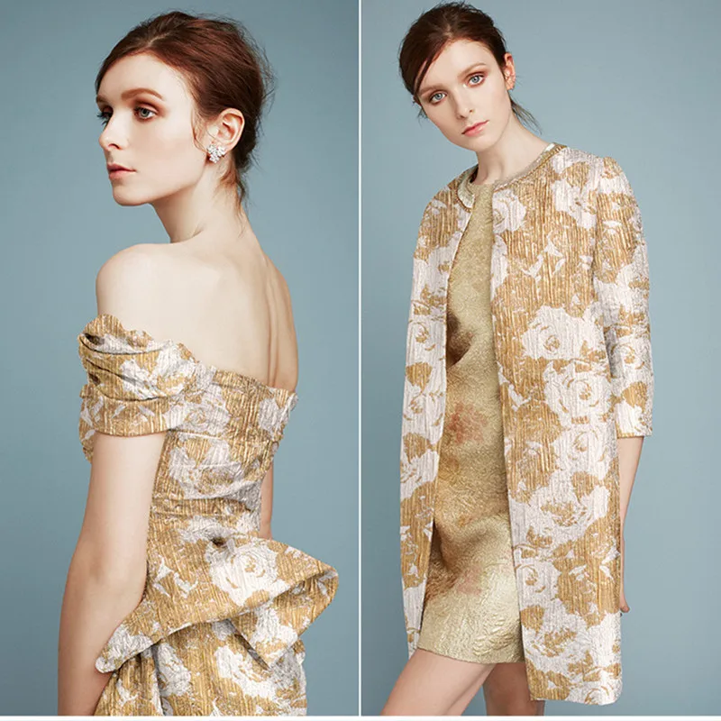 100x130cm/piece Luxury texture jacquard fabric Jinfeng Yulu three-dimensional jacquard brocade fabric
100x130cm/piece Luxury texture jacquard fabric Jinfeng Yulu three-dimensional jacquard brocade fabric