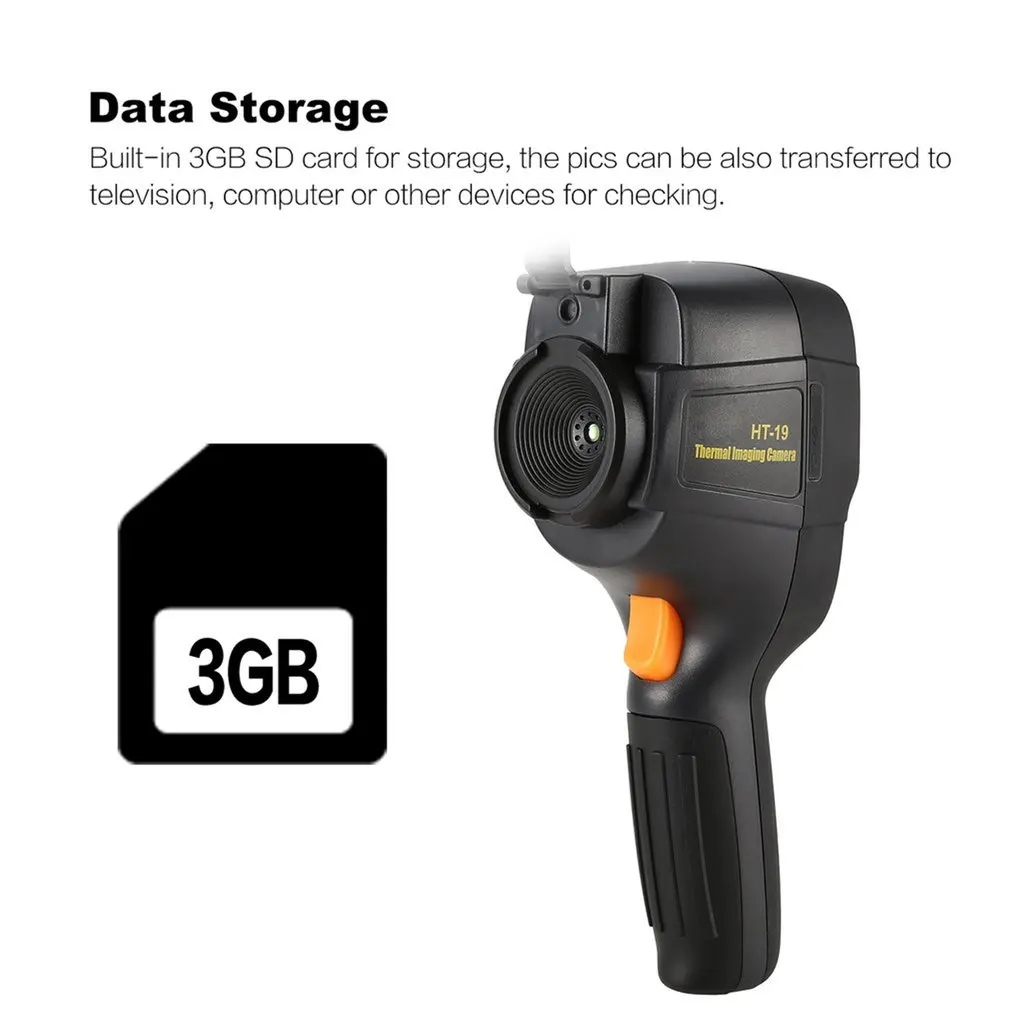 Handheld Infrared Temperature Heat IR Digital Thermal Imager Detector Camera with Storage 320x240 Resolution 3.2inch YK-19
Handheld Infrared Temperature Heat IR Digital Thermal Imager Detector Camera with Storage 320x240 Resolution 3.2inch YK-19