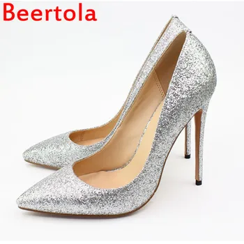 New Bling Leather Women's Pumps High Heels Pointed Toe Hot Party Wedding Shoes Female Autumn Chaussures Femme Black Gold Silver
New Bling Leather Women's Pumps High Heels Pointed Toe Hot Party Wedding Shoes Female Autumn Chaussures Femme Black Gold Silver