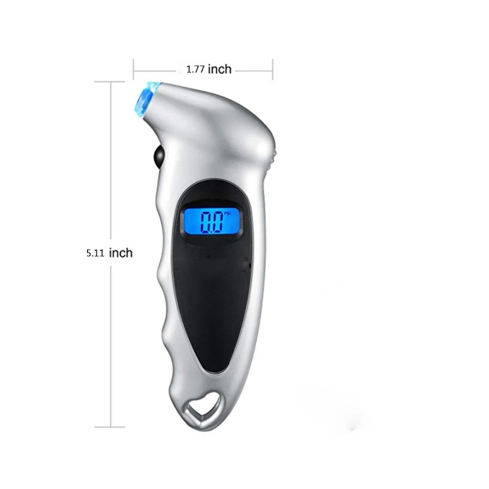 Digital Tyre Pressure Gauge 150 PSI 4 Settings for Car Truck Bicycle with Backlit LCD and Non-Slip Grip Tyre Pressure Checker
Digital Tyre Pressure Gauge 150 PSI 4 Settings for Car Truck Bicycle with Backlit LCD and Non-Slip Grip Tyre Pressure Checker