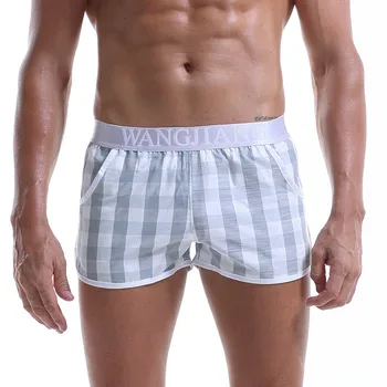 2020 Men shorts Men's sleepwear cotton breathable loose boxer shorts Men's underpants home shorts sleep bottoms 
2020 Men shorts Men's sleepwear cotton breathable loose boxer shorts Men's underpants home shorts sleep bottoms