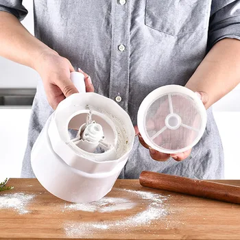 Flour Sifter Electric Handheld Flour Sifter Sieve Strainer Kitchen Cooking Baking Tools HY99
Flour Sifter Electric Handheld Flour Sifter Sieve Strainer Kitchen Cooking Baking Tools HY99