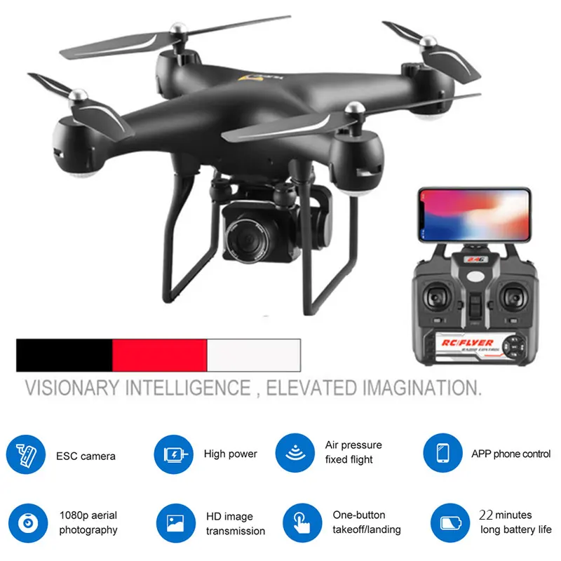 Multicopter Rc Drone Speed Adjustable HD CAMERA Headless Mode 4096*2160P WIFI Game Uav Kids Quadrotor
Multicopter Rc Drone Speed Adjustable HD CAMERA Headless Mode 4096*2160P WIFI Game Uav Kids Quadrotor