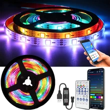 WS2812B Led Strip Lights RGBIC Bluetooth 1M-30M USB Individually Addressable Smart Flexible Tape Diode For TV Computer BackLight
WS2812B Led Strip Lights RGBIC Bluetooth 1M-30M USB Individually Addressable Smart Flexible Tape Diode For TV Computer BackLight