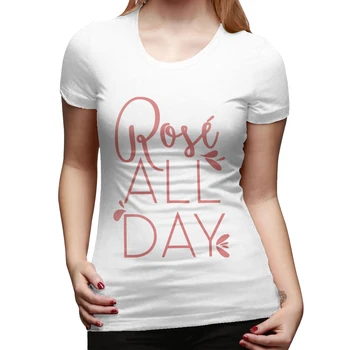 Summer sexy girl short-sleeved Couple funny Rose All Day print women T-shirt Harajuku plus size female tops clothes kpop paired 
Summer sexy girl short-sleeved Couple funny Rose All Day print women T-shirt Harajuku plus size female tops clothes kpop paired