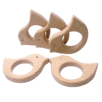 DIY Beech Cartoon Animals Little Bird Shape Handmade Baby Wooden Teether Food Grade Pacifier Chain Certification Wooden Baby Toy 
DIY Beech Cartoon Animals Little Bird Shape Handmade Baby Wooden Teether Food Grade Pacifier Chain Certification Wooden Baby Toy