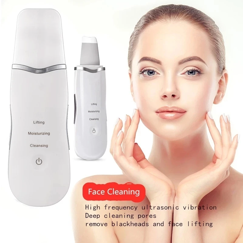 Ultrasonic Skin Scrubber Deep Cleaning Face Scrubber Vibrating Facial Cleansing Skin Spatula Peeling Beauty Instrument Device
Ultrasonic Skin Scrubber Deep Cleaning Face Scrubber Vibrating Facial Cleansing Skin Spatula Peeling Beauty Instrument Device