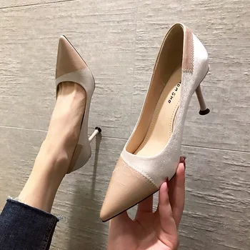 2020 Spring Shoes Women Pumps Pointed Toe Thick High Heel Flock Pumps Slip On Party Working Shoes Footwear
2020 Spring Shoes Women Pumps Pointed Toe Thick High Heel Flock Pumps Slip On Party Working Shoes Footwear