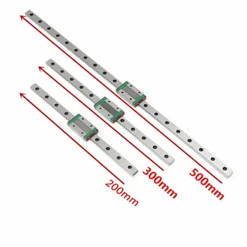 

MGW7/9/12/15 Miniature Linear Rail Guide Carriage Slide Sliding Block Guideway CNC Part DIY Tool 200/300/500mm MGW9 MGW12 MGW15