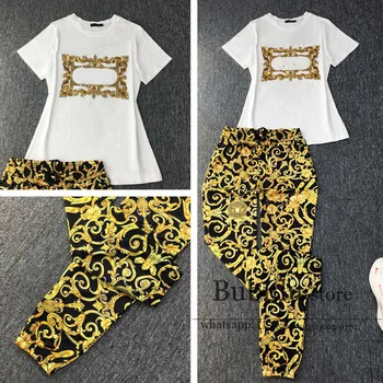 Luxury designer 2 piece set women clothes pants and top High End pure Cotton 3D Sequined letter branded two piece outfits sets
Luxury designer 2 piece set women clothes pants and top High End pure Cotton 3D Sequined letter branded two piece outfits sets