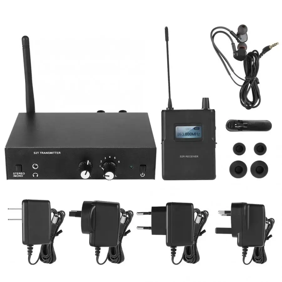For ANLEON S2 Stereo 561-568Mhz Wireless In Ear Monitor System for Stage Studio Floor Monitoring Suitable for Weddings
For ANLEON S2 Stereo 561-568Mhz Wireless In Ear Monitor System for Stage Studio Floor Monitoring Suitable for Weddings