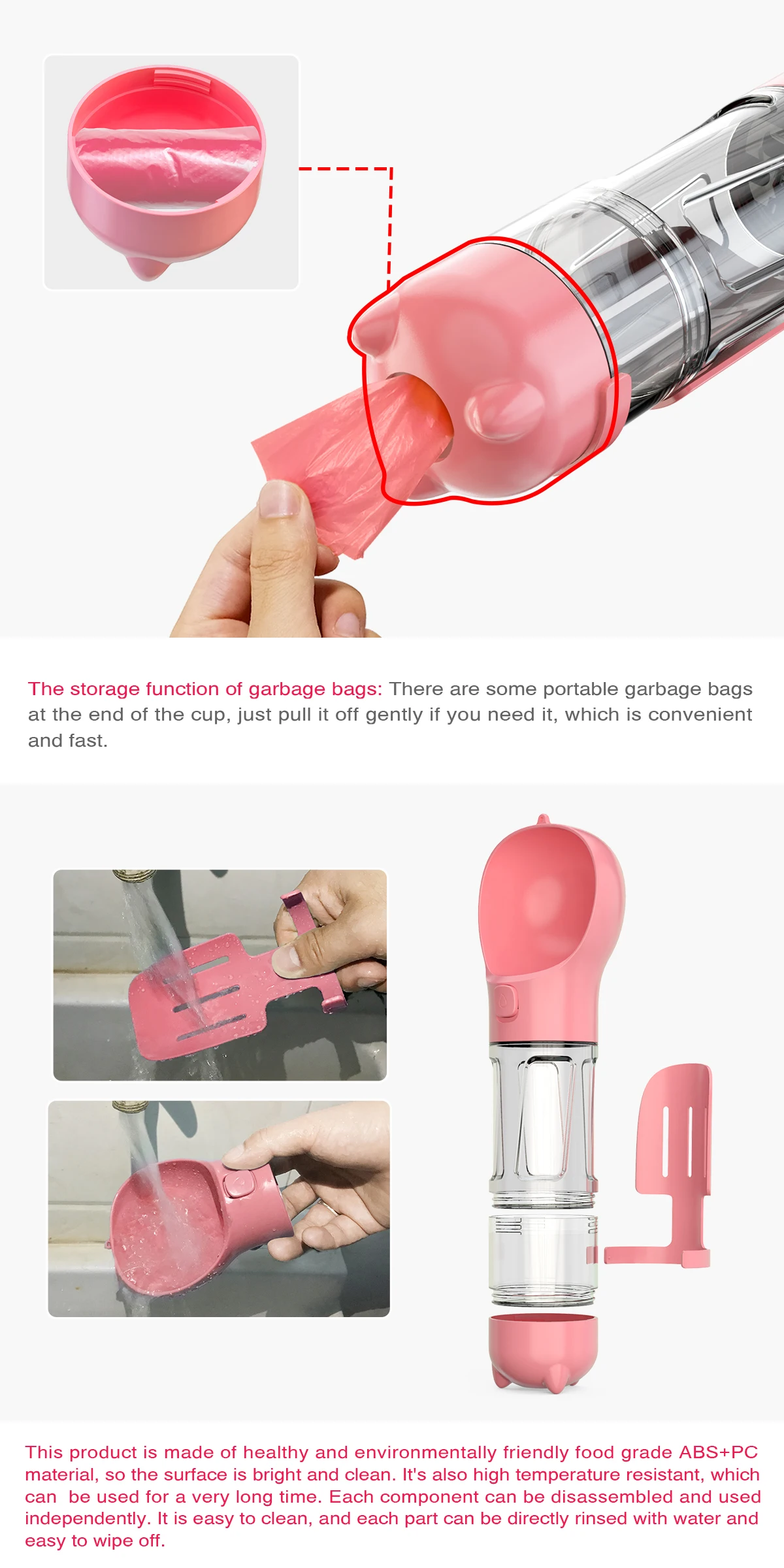 3 In 1 Multipurpose Portable Pet Feeder
