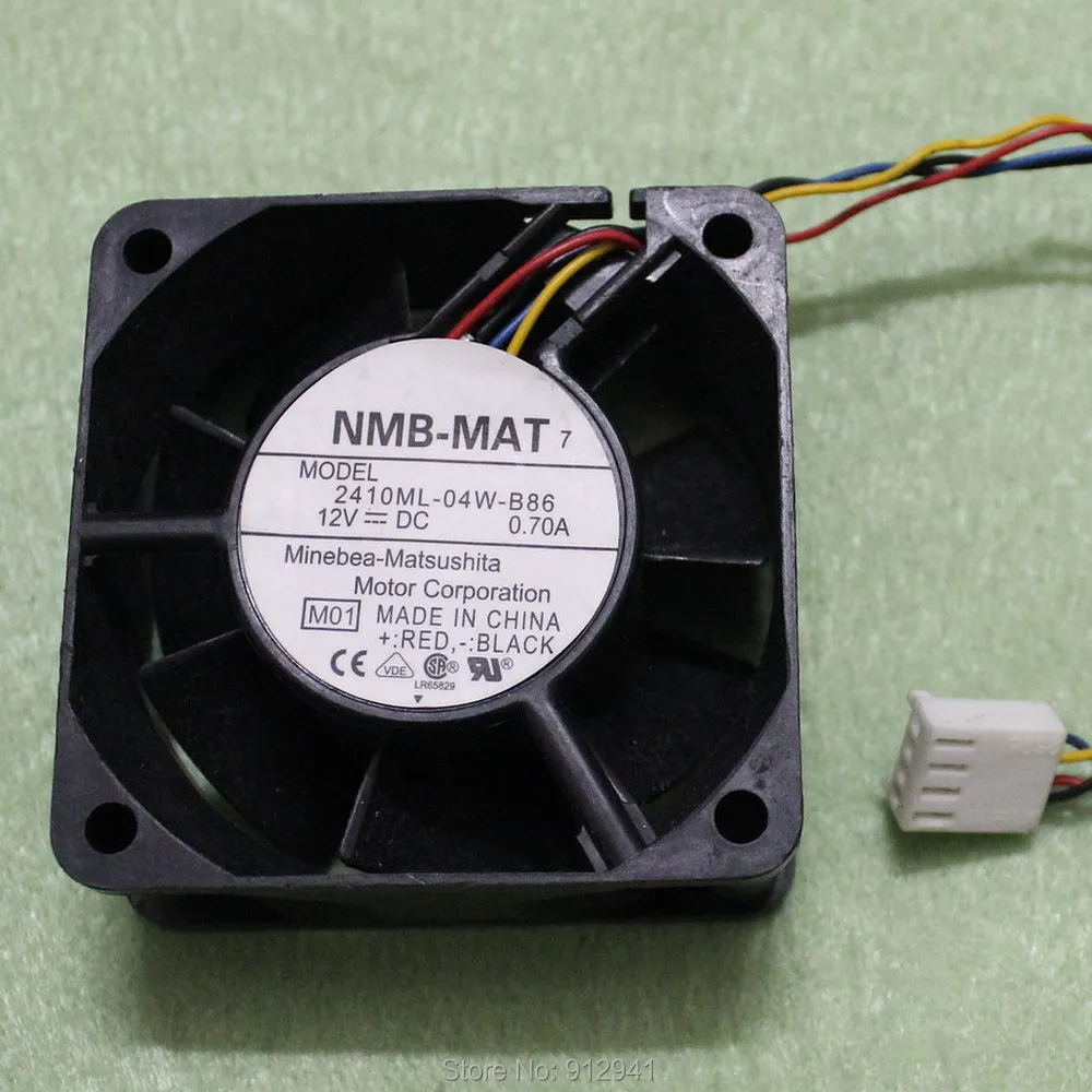 B183 NMB MAT 2410ML 04W B86 6025 60 мм x 25 PWM охлаждающий вентилятор 12 В 0.70A 4 провода 4Pin разъем|cooling