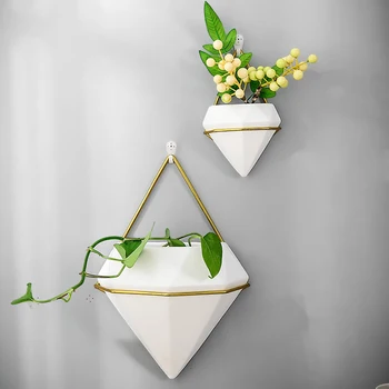 Wall Hanging Planter Pot Triangle Ceramic Air Planter Pot Hanging Decor Plant Flower Pot Home Office Decoration Ornament
Wall Hanging Planter Pot Triangle Ceramic Air Planter Pot Hanging Decor Plant Flower Pot Home Office Decoration Ornament