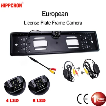Wireless Car Frame Camera Plate License EU Euro Type Night Vision Reverse Rear View LED Camera Parktronic Back Up Waterproof
Wireless Car Frame Camera Plate License EU Euro Type Night Vision Reverse Rear View LED Camera Parktronic Back Up Waterproof