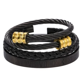 3 pieces/set gold black spiral two cuff bangle palated copper bead square stainless steel simple bangle keep color for unisex
3 pieces/set gold black spiral two cuff bangle palated copper bead square stainless steel simple bangle keep color for unisex