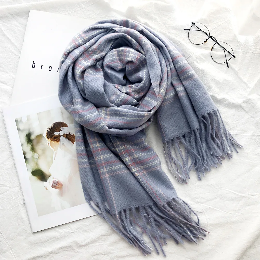 2019 winter scarf for women shawls wrap brand designer plaid warm thick cashmere scarves lady pashmina men scarf 
2019 winter scarf for women shawls wrap brand designer plaid warm thick cashmere scarves lady pashmina men scarf