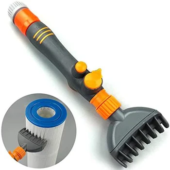 2pcs Hand-held Swimming Pool Cleaning Brush Reusable Pool Filter Element Filter Jet Cleaner for Quickly remove Filter Dirty
2pcs Hand-held Swimming Pool Cleaning Brush Reusable Pool Filter Element Filter Jet Cleaner for Quickly remove Filter Dirty