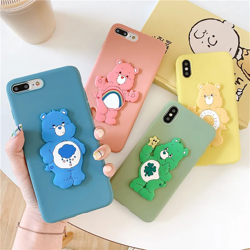 Korean Jelly care bears phone case for iphone 6 6s 8 7 plus case protection rainbow bear for iPhone 11 pro max xr x xs cases
Korean Jelly care bears phone case for iphone 6 6s 8 7 plus case protection rainbow bear for iPhone 11 pro max xr x xs cases