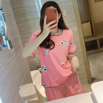 Women Pajamas 2 Pieces Top+Short Floral Printed Sleepwears Women Cotton Pajamas Female Pajamas Femme Hot W1
Women Pajamas 2 Pieces Top+Short Floral Printed Sleepwears Women Cotton Pajamas Female Pajamas Femme Hot W1