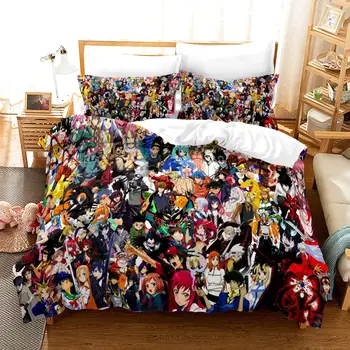 Comic Bedding Set 2/3 Piece Set Bleach Printing Bedding Set Microfiber Duvet Cover Set Comforter Cover Pillowcases
Comic Bedding Set 2/3 Piece Set Bleach Printing Bedding Set Microfiber Duvet Cover Set Comforter Cover Pillowcases