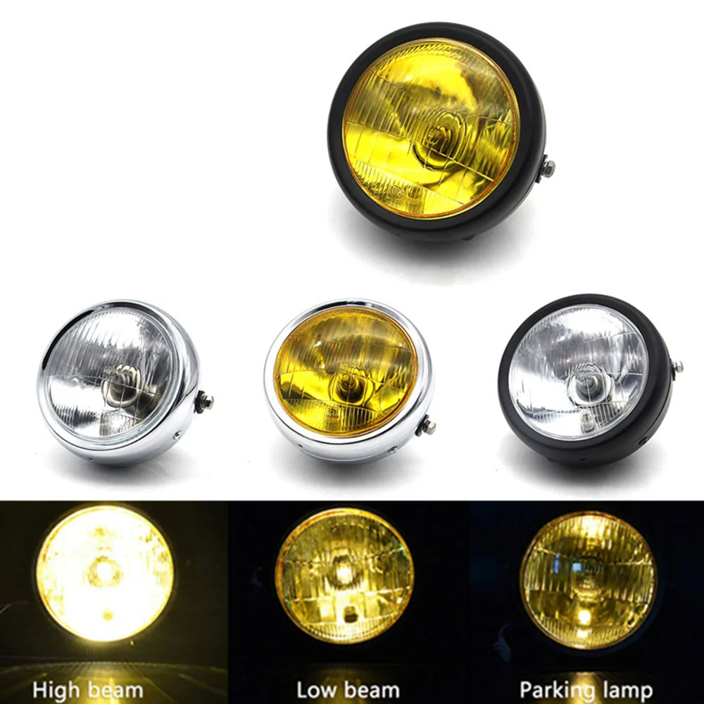 12V Vintage Round Motorcycle Refit Headlight Motorbike Motor Scooter Front Headlamp Light H4 halogen bulb
12V Vintage Round Motorcycle Refit Headlight Motorbike Motor Scooter Front Headlamp Light H4 halogen bulb