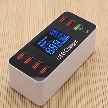 Quick Charge 3.0 Fast charging multi USB charger 8 ports LCD display USB hub USB C charger for iPad iPhone Xiaomi Huawei
Quick Charge 3.0 Fast charging multi USB charger 8 ports LCD display USB hub USB C charger for iPad iPhone Xiaomi Huawei