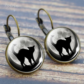 Black Cat Hook Earrings Gothic Full Moon with Cat Jewelry Vintage Copper Dangle Earrings for Women Girls
Black Cat Hook Earrings Gothic Full Moon with Cat Jewelry Vintage Copper Dangle Earrings for Women Girls