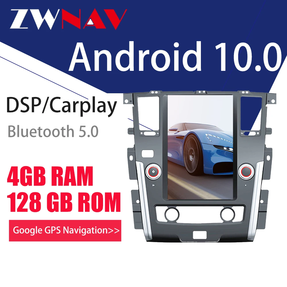 ZWNAV Android 10 DSP PX6 CARPLAY 13.6 inch Tesla Style Car GPS Navigation For NISSAN PATROL 2010-2019 Stereo
ZWNAV Android 10 DSP PX6 CARPLAY 13.6 inch Tesla Style Car GPS Navigation For NISSAN PATROL 2010-2019 Stereo