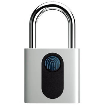Waterproof Smart Fingerprint Padlock Can USB Rechargeable Fingerprint Padlock Small Keyless Lock, with Fingerprint Unlock / Comb
Waterproof Smart Fingerprint Padlock Can USB Rechargeable Fingerprint Padlock Small Keyless Lock, with Fingerprint Unlock / Comb