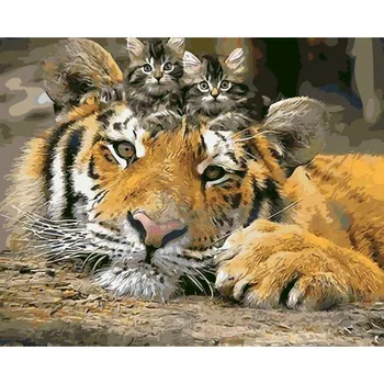 GATYZTORY Frame Tiger Cat DIY Painting By Numbers Home Wall Art Picture Handpainted Oil Painting For Home Decor 60x75cm Arts
GATYZTORY Frame Tiger Cat DIY Painting By Numbers Home Wall Art Picture Handpainted Oil Painting For Home Decor 60x75cm Arts