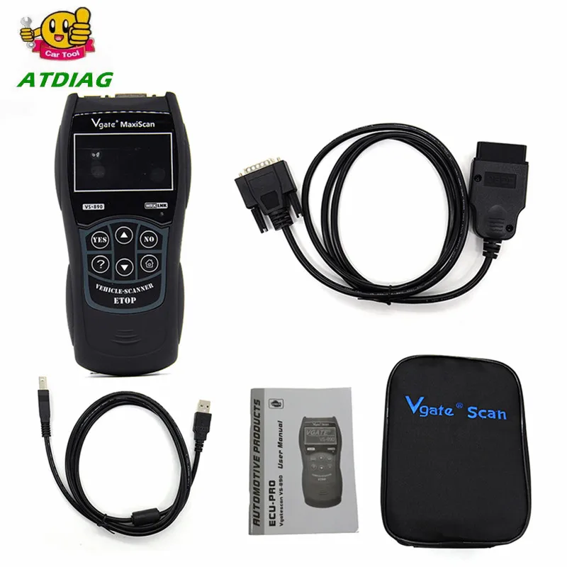 

Newly Vgate VS890 OBD2 Scanner VS-890 OBDII Code Reader Support OBD OBDII CAN Protocols 13 Languages Better ELM327 AD310